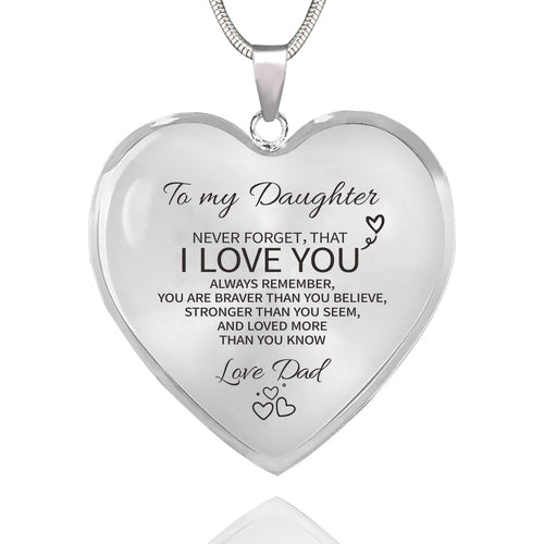 TAGOMEI Heart Necklace Gifts for Women Teens Daughter Gifts from Mom Dad To Daughter Necklace Mother Daughter Necklace Inspirational Graduation Birthday Gifts for Women Teens Daughter Granddaughter
