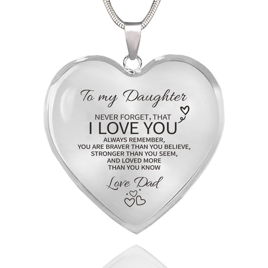 TAGOMEI Heart Necklace Gifts for Women Teens Daughter Gifts from Mom Dad To Daughter Necklace Mother Daughter Necklace Inspirational Graduation Birthday Gifts for Women Teens Daughter Granddaughter