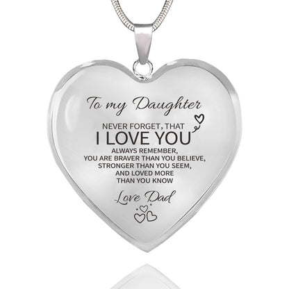 TAGOMEI Heart Necklace Gifts for Women Teens Daughter Gifts from Mom Dad To Daughter Necklace Mother Daughter Necklace Inspirational Graduation Birthday Gifts for Women Teens Daughter Granddaughter